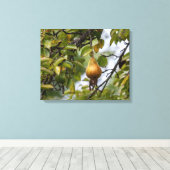 木の上にナシを植える キャンバスプリント (インサイチュ (ウッドフロア))