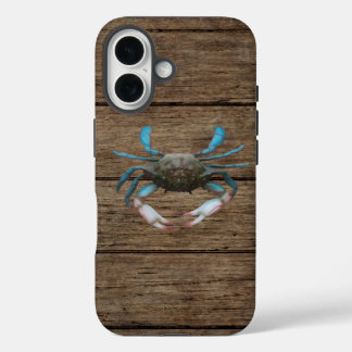 木の上にブルーカニiPhone 16ケース iPhone 16ケース