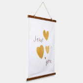 木の上にモダンタペストリー 吊り下げ型タペストリー (傾斜あり)