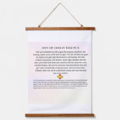 木の上に壁のタペストリー；太陽の神の息子 吊り下げ型タペストリー (正面)