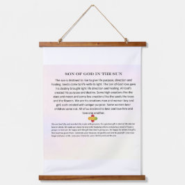 木の上に壁のタペストリー；太陽の神の息子 吊り下げ型タペストリー