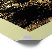 木の上に座っている岩のタヌキ ポスター (角)