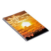 木の上に沈む自然写真 ノートブック (右側)