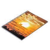 木の上に沈む自然写真 ノートブック (左側)