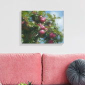 木の上に赤いリンゴ絵画。 キャンバスプリント (インサイチュ (リビング))