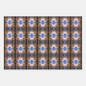 木の上に赤い絵画りんごパーソナライズされた ラッピングペーパーシート (正面2)