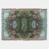 木の上に赤い絵画りんご スローブランケット (正面)