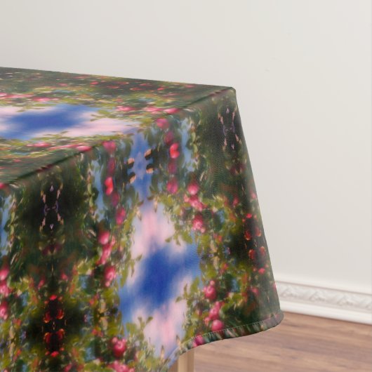 木の上に赤い絵画りんご テーブルクロス (インサイチュ)