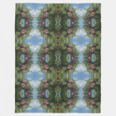 木の上に赤い絵画りんご フリースブランケット (正面)