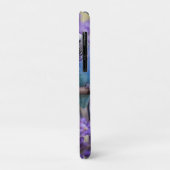 木の上のおしゃべり：ジャカランダの木の青いブダギー。 Case-Mate iPhoneケース (裏面/左)