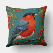 木の上のウズラ クッション (裏面)