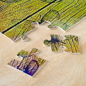 木の上のカラフル蝶素朴 ジグソーパズル (側面)