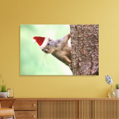 木の上のクリスマスリス キャンバスプリント (インサイチュ (リビング))