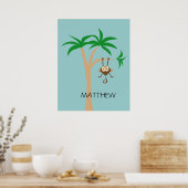 木の上のサル ポスター (キッチン)