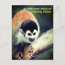 木の上のスリザーモンキー ポストカード