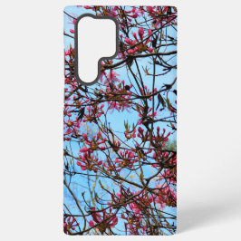 木の上のピンクの花のつぼみ SAMSUNG GALAXY S22 ULTRAケース
