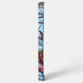 木の上のピンクの花のつぼみ SAMSUNG GALAXYケース (左側面)