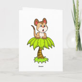 木の上のミーアキャット カード (裏面)