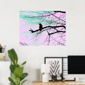木の上のレイヴン ポスター (ホームオフィス)