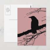 木の上のレイヴン ポストカード (正面/裏面)