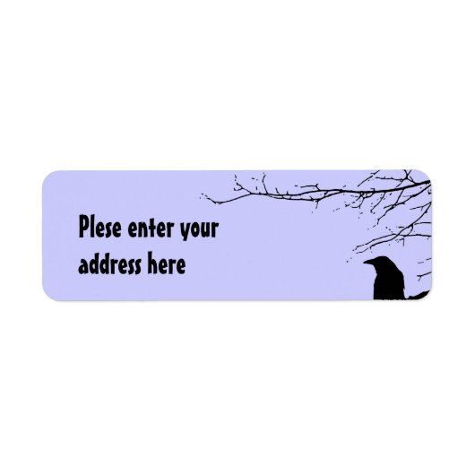 木の上のレイヴン ラベル (正面)