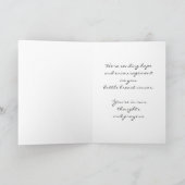 木の上の乳がんリボン カード (内部)