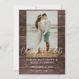 木の上の写真日付の変更 招待状