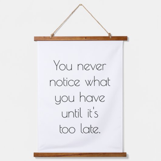 木の上の壁のタペストリーに気づくことはない 吊り下げ型タペストリー (正面)