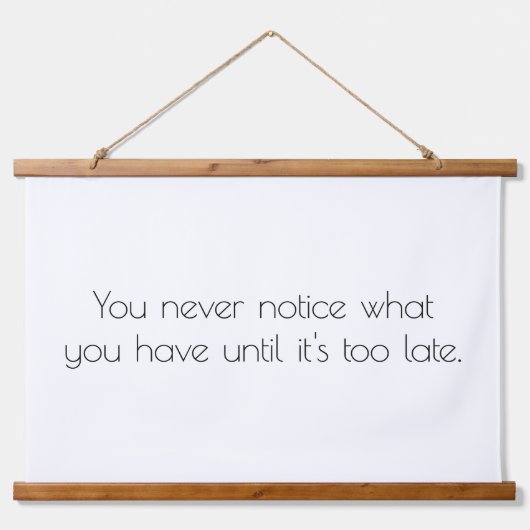 木の上の壁のタペストリーに気づくことはない 吊り下げ型タペストリー (正面)