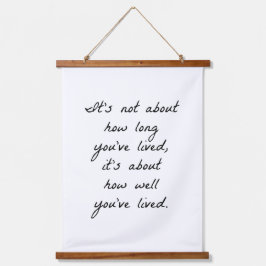 木の上の壁のタペストリーをどれだけ上手に生きてきたか 吊り下げ型タペストリー