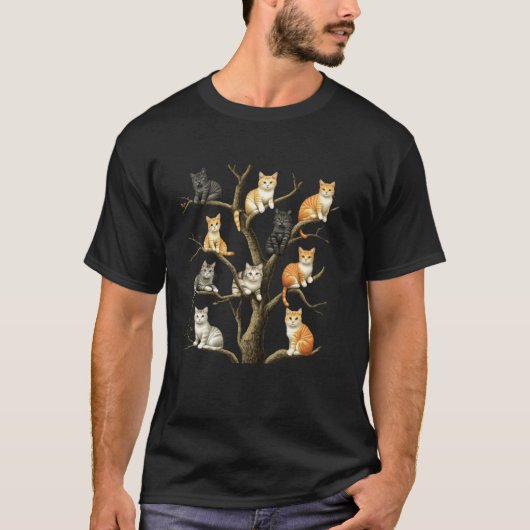 木の上の子猫たち Tシャツ (正面)