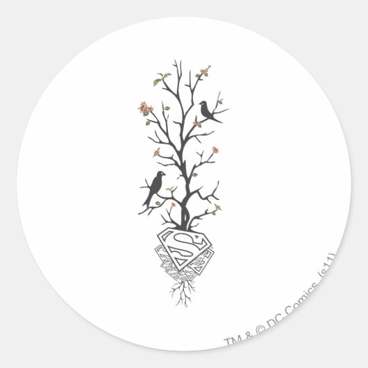 木の上の少女 ラウンドシール (正面)