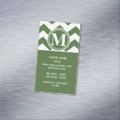 木の上の山形モノグラムの マグネット名刺 (インサイチュ)