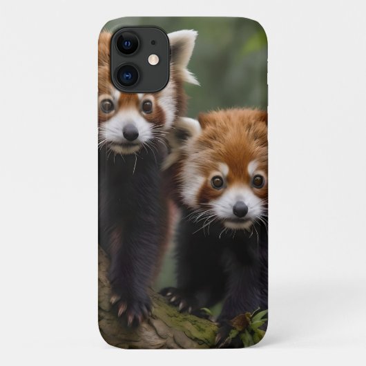 「木の上の探検家:ベビーレッドパンドラ(PANDAS) Case-Mate iPhoneケース (裏面)