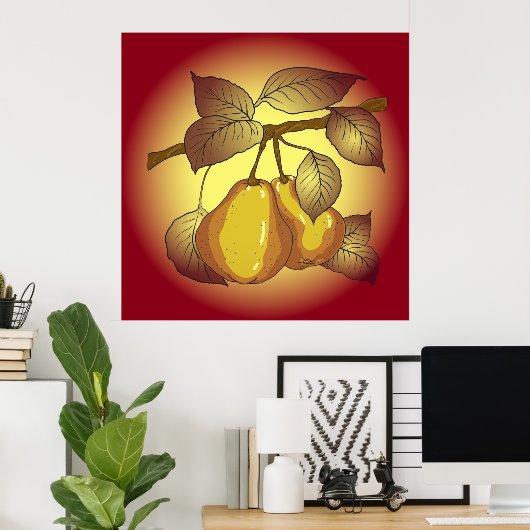 木の上の梨 ポスター (ホームオフィス)