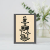 木の上の猫 ポストカード (スタンド正面)