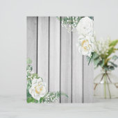 木の上の白いバラ (スタンド正面)