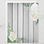 木の上の白いバラ (正面/裏面)