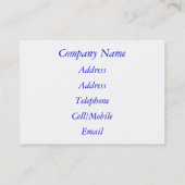 木の上の精霊 名刺 (裏面)