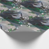 木の上の絵画雀 ラッピングペーパー (角)