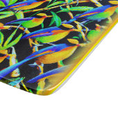 木の上の絵画鳥。買今 カッティングボード (角)