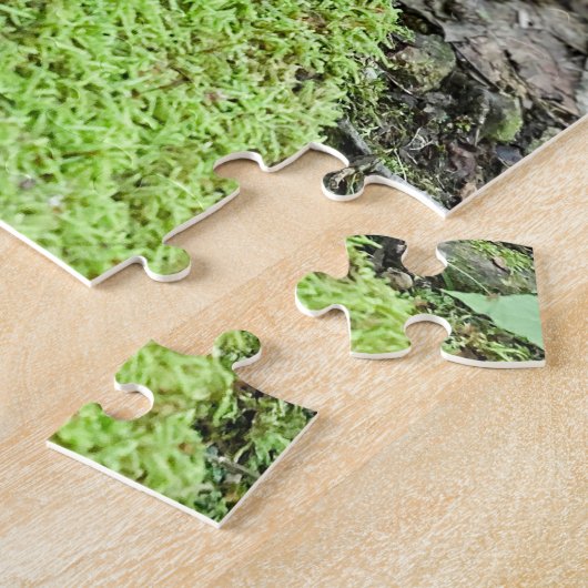 木の上の落ちた苔 ジグソーパズル (側面)