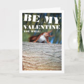 木の上の赤いリス カード (正面)