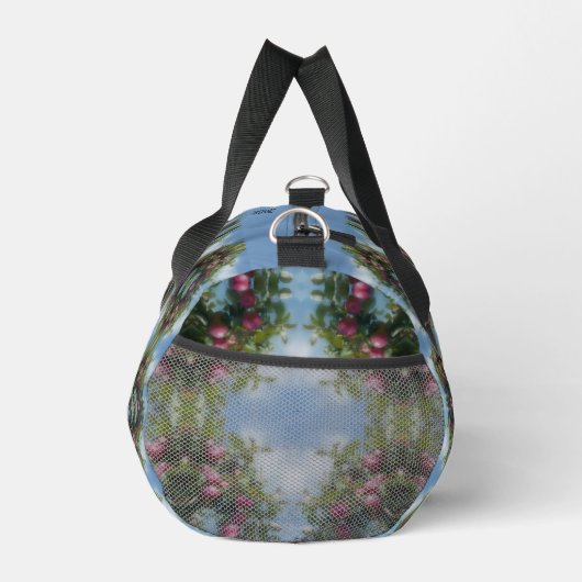 木の上の赤い絵画りんごパーソナライズされた ダッフルバッグ (右)