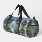 木の上の赤い絵画りんごパーソナライズされた ダッフルバッグ (右コーナー)