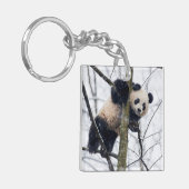 木の上の赤ちゃんパンダ キーホルダー (正面左)