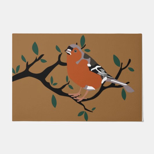 木の上の鳥のdoormat、ホームの装飾マット ドアマット (正面)