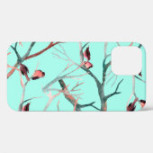 木の上の鳥は水色の手絵を描を使う Case-Mate iPhoneケース (裏面 (横))