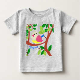 木の上の鳥 ベビーTシャツ