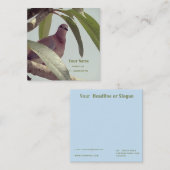 木の上の鳩絵画 スクエア名刺 (正面/裏面)